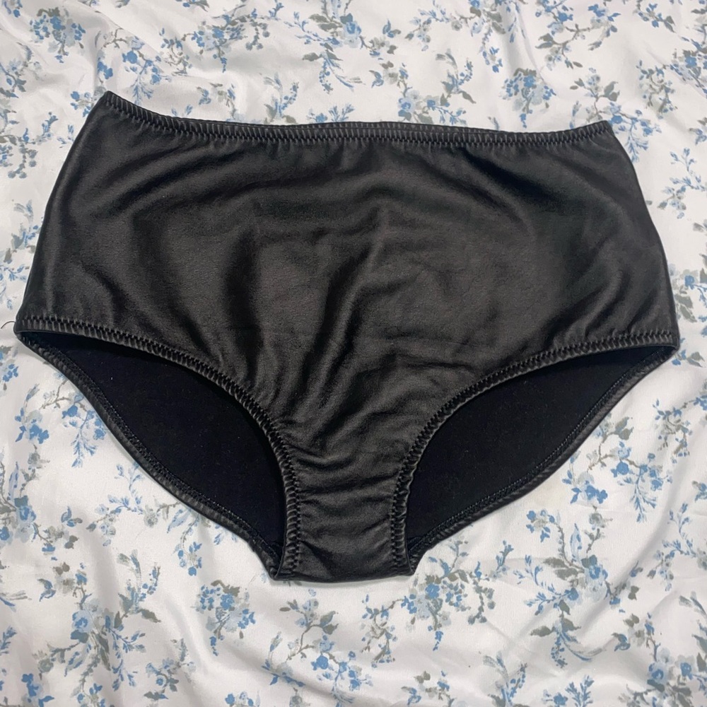 Serious Buyer Only! Rare Calzedonia Fashion Show Faux Leather Brief Panties
